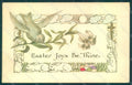 Greetings Easter Dove Rabbit Egg postcard HR0125 – fronte