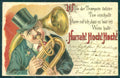Greetings Man Music Hoch Hoch Hoch Sousaphone Relief postcard HR0129 – fronte