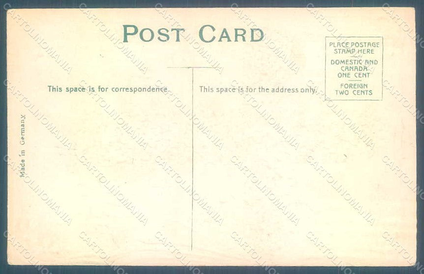 Greetings Easter Myosotis Cross Relief postcard HR0147 – retro