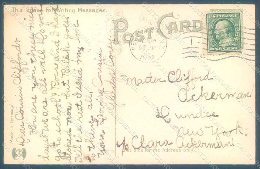 Greetings Easter Violets Cross Landscape Sheep Bell Relief postcard HR0148 – retro