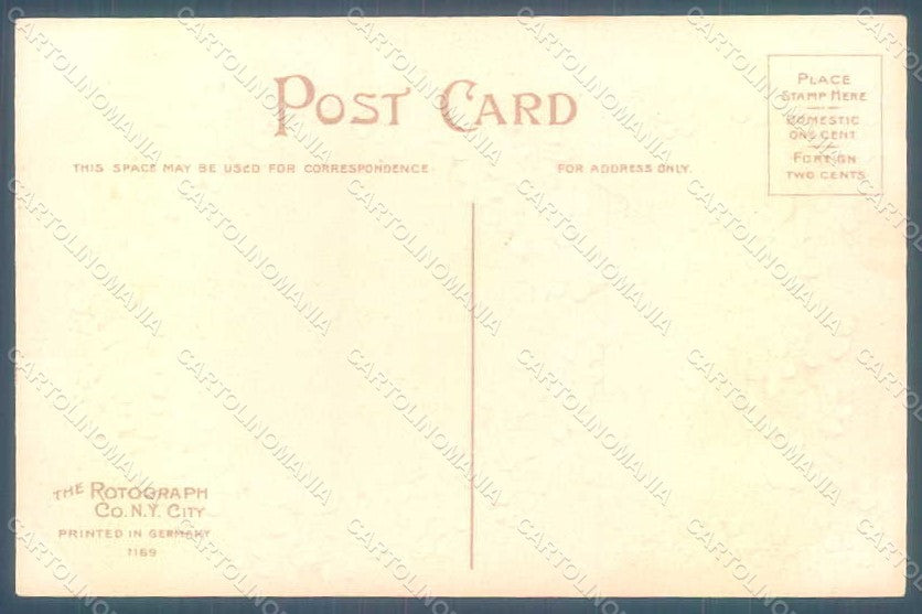 Greetings Birthday Flowers Myosotis Relief postcard HR0157 – retro