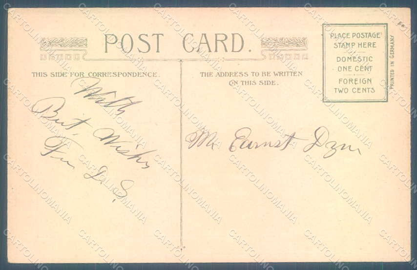 Greetings Easter Bells Landscape Relief postcard HR0178 – retro