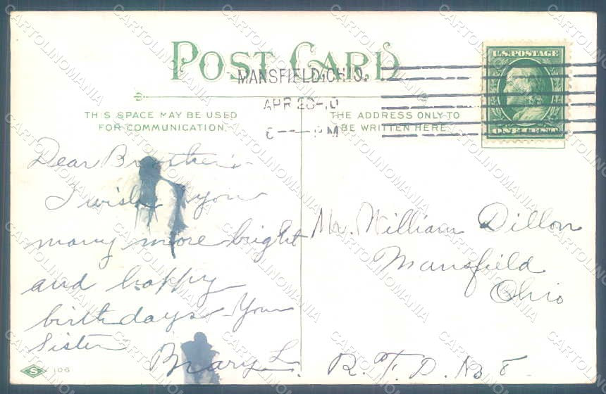 Greetings Birthday Shoe Poppies Flowers serie 106 Relief postcard HR0184 – retro