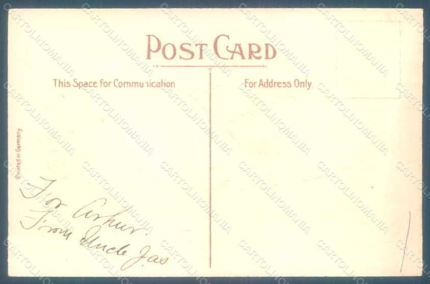 Greetings Christmas Mistletoe Holly Boat CORNER CREASED Relief postcard HR0185 – retro