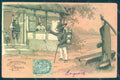 Greetings Easter Anthropomorphic Dressed Hare Egg Relief postcard HR0197 – fronte