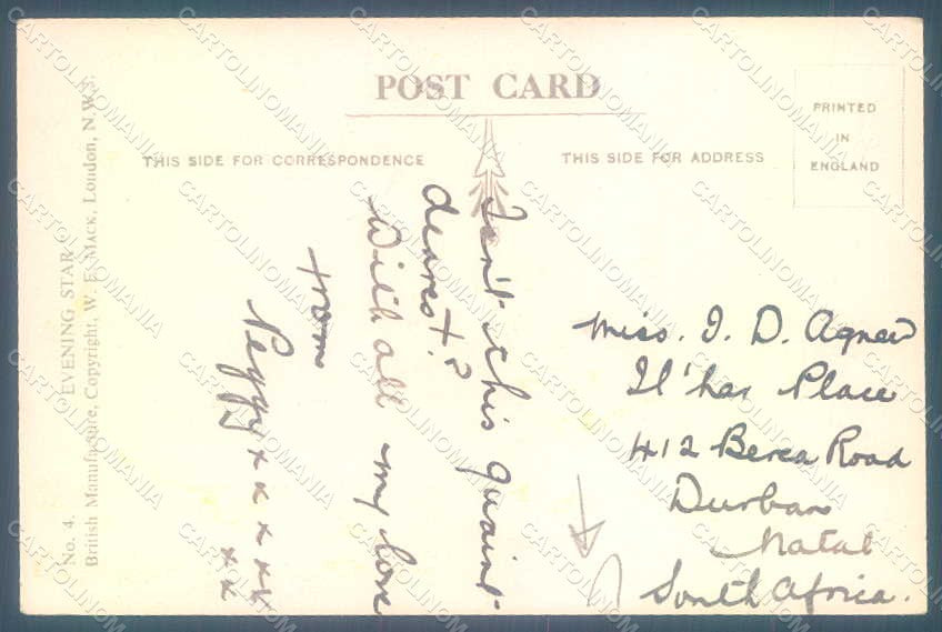 Artist Signed Parr Greetings Anthropomorphic Dressed Rabbit TEAR postcard HR0303 – retro