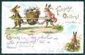 Greetings Easter Anthropomorphic Dressed Hare Egg postcard HR0305 – fronte
