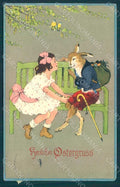 Greetings Easter Doring L ? Anthropomorphic Dressed Hare Girl WRINKLES pc HR0359 – fronte