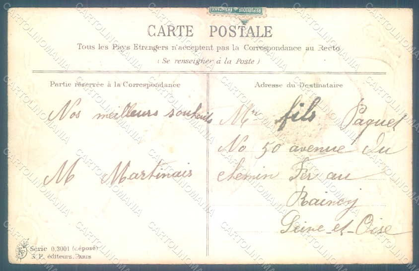 Greetings Anthropomorphic Dressed Dove Relief postcard HR0418 – retro