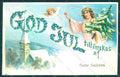 Greetings Christmas Angel Christmas Tree serie 488 postcard HR0429 – fronte