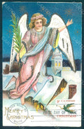 Greetings Christmas Angel Relief postcard HR0471 – fronte