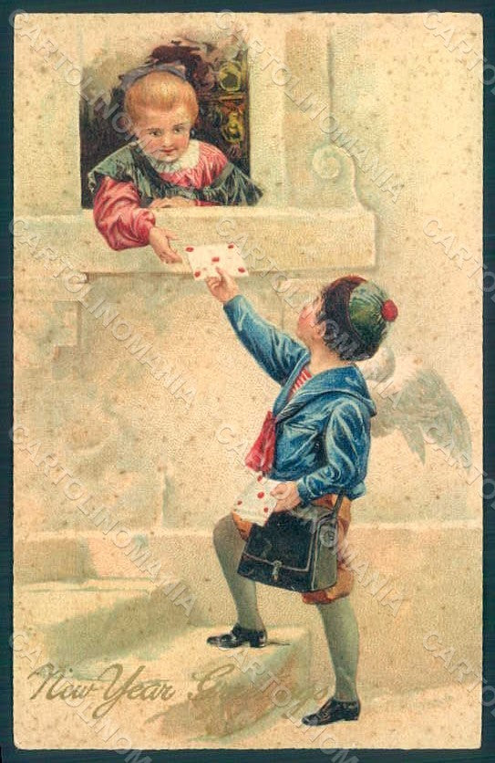 Greetings Angel Girl Mail Relief postcard HR0478 – fronte