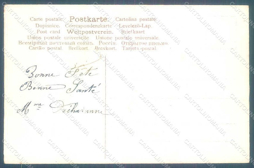 Greetings Angel Putto Art Nouveau Lily of the Valley Relief postcard HR0492 – retro