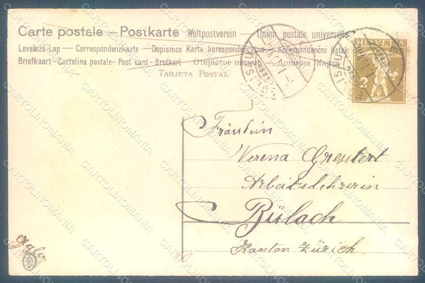 Greetings Dutch Children Child Boy Girl Easter Meissner & B Relief pc HR0575 – retro