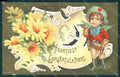 Artist Signed Clapsaddle ? Child Cowboy Cupid Angel serie 341B Relief pc HR0639 – fronte