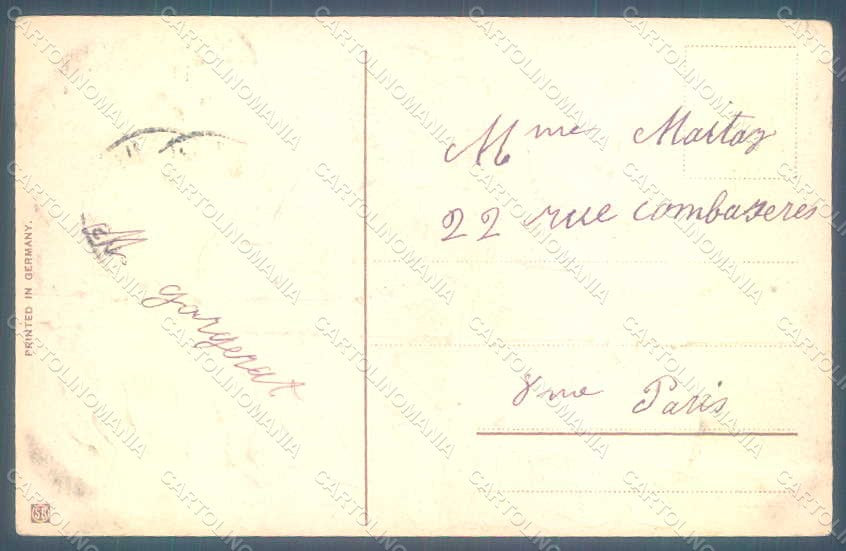 Greetings Child Sailor Boy Flags Flowers SB 748 Relief postcard HR0664 – retro