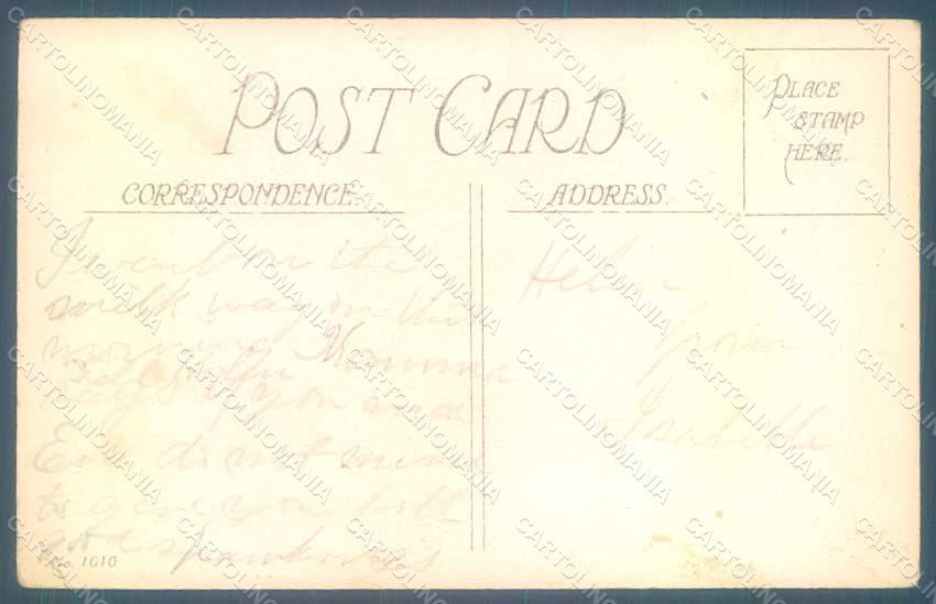 Greetings Girl Geisha serie 1010 CORNER CREASED postcard HR0716 – retro