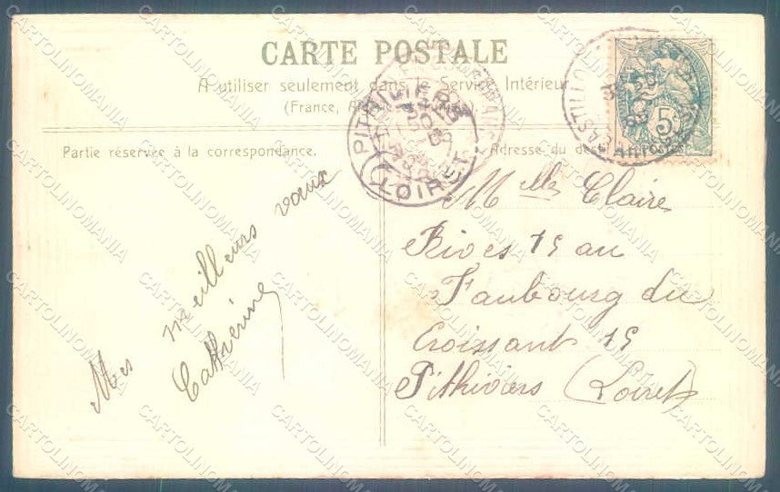 Greetings New Year 1906 Flowers Roses Relief postcard HR0768 – retro