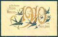 Greetings New Year 1910 Swallow Relief postcard HR0774 – fronte