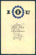 Greetings Little Token Flowers Relief postcard HR0797 – fronte