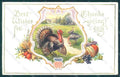 Greetings Thanksgiving Turkey serie t14 Relief postcard HR0810 – fronte