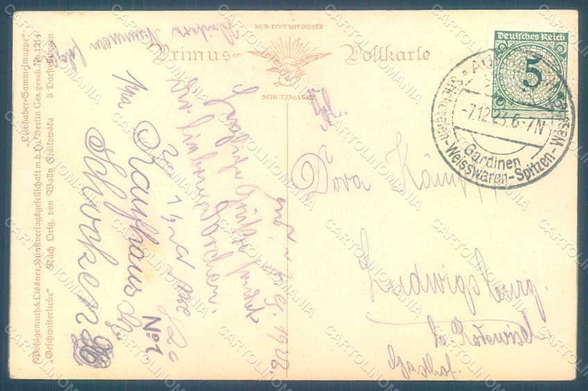 Artist Signed Fialkowska W. Children Primus serie 1214 postcard HR0826 – retro