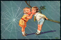 Artist Signed Fialkowska W. Children Web Kiss serie 1654 WRINKLES pc HR0848 – fronte