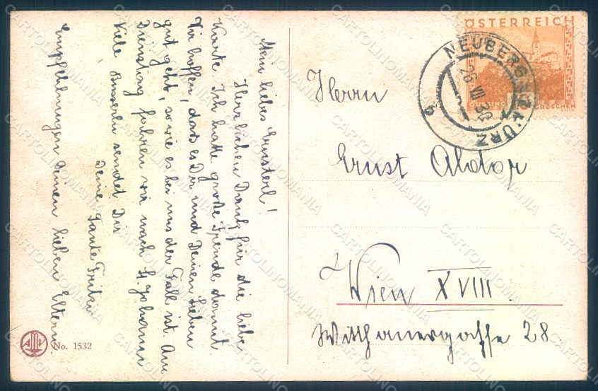 Artist Signed Fialkowska W. Girl serie 1532 CORNER UNGLUED postcard HR0852 – retro