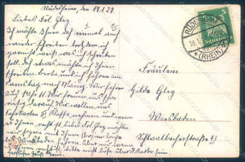 Artist Signed Fialkowska W. Girl Radio serie 1195 postcard HR0853 – retro