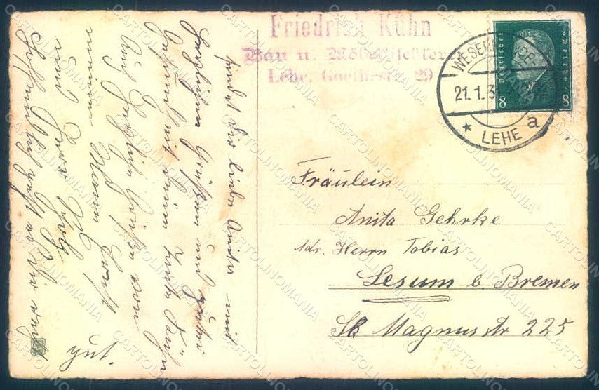Artist Signed Fialkowska W. Boy Pittius postcard HR0911 – retro