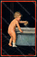Artist Signed Fialkowska W. Children Child serie 1221 postcard HR0923 – fronte