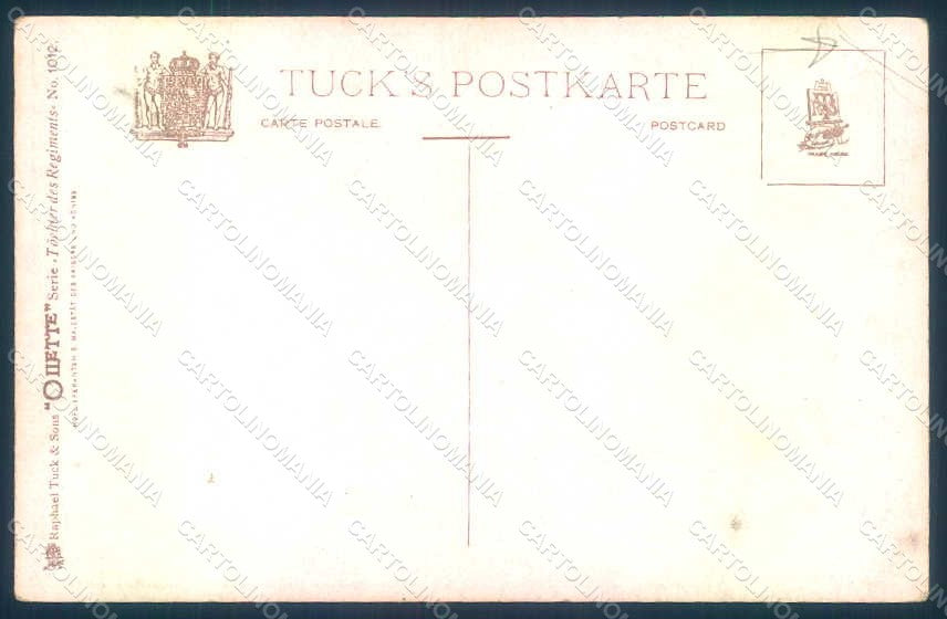 Artist Signed Fialkowska W. Couple Soldier Tuck 1012 CORNER CREASED pc HR0926 – retro