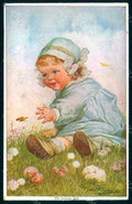 Artist Signed Fialkowska W. Girl serie 1161 postcard HR0935 – fronte