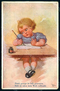 Artist Signed Fialkowska W. Girl serie 1160 WRINKLES postcard HR0939 – fronte