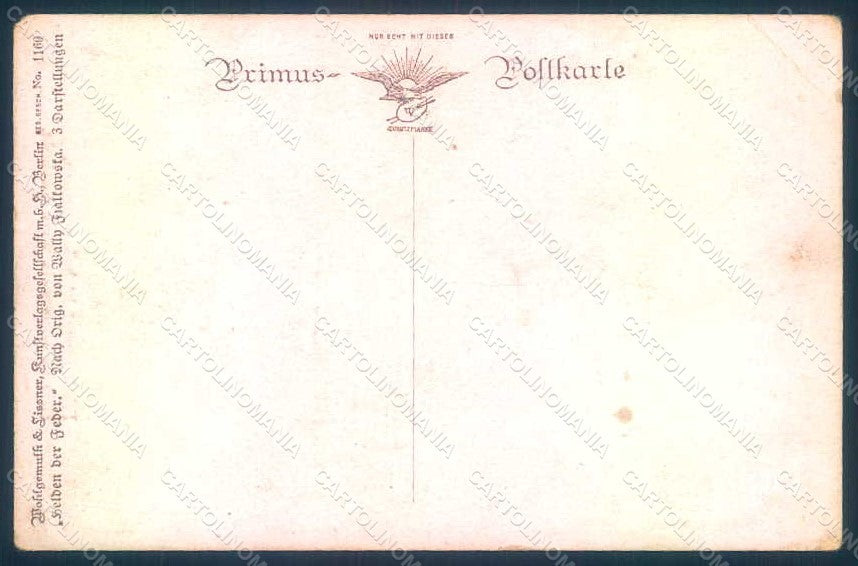Artist Signed Fialkowska W. Girl serie 1160 WRINKLES postcard HR0939 – retro