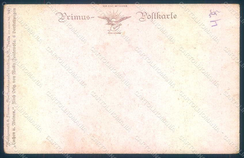 Artist Signed Fialkowska W. Child Baby serie 949 WRINKLES postcard HR0942 – retro