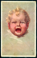 Artist Signed Fialkowska W. Child Baby serie 949 TEARED postcard HR0944 – fronte