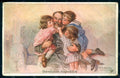 Artist Signed Fialkowska W. Children Child Boy Girl serie 1096 postcard HR0946 – fronte