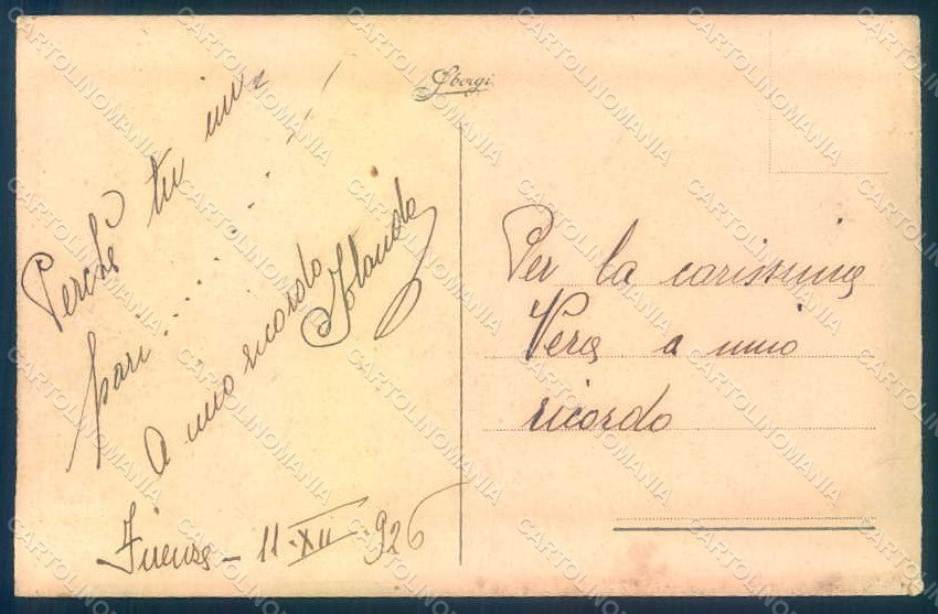 Artist Signed Scattina Lady Pierrot Pierrette Sborgi TEARED postcard HR0981 – retro