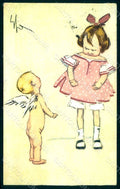 Artist Signed Sacchetti Girl Cupid Eros Zenith serie 21-1 postcard HR0985 – fronte