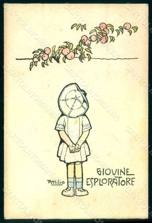 Artist Signed Attilio Italian Propaganda WW1 Children serie postcard HR0987 – fronte