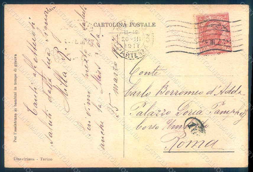 Artist Signed Attilio Italian Propaganda WW1 Children serie postcard HR0987 – retro
