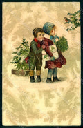 Artist Signed Children Christmas serie 1726 postcard HR0988 – fronte
