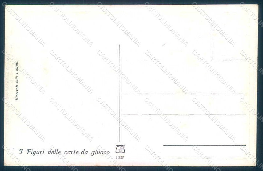 WWI WW1 Italian Propaganda Natoli Playing Cards serie 1030 pc HR1041 – retro