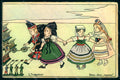 WWI WW1 French Propaganda Tanquerey Children Hand Painted postcard HR1044 – fronte