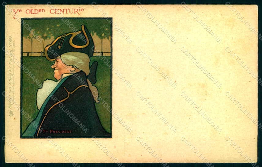 Artist Signed Hassall J. Man Ye President Tuck 205 postcard HR1072 – fronte