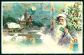 Artist Signed Purple Santa Christmas Tree Hold to Light serie 88077 pc HR1082 – fronte