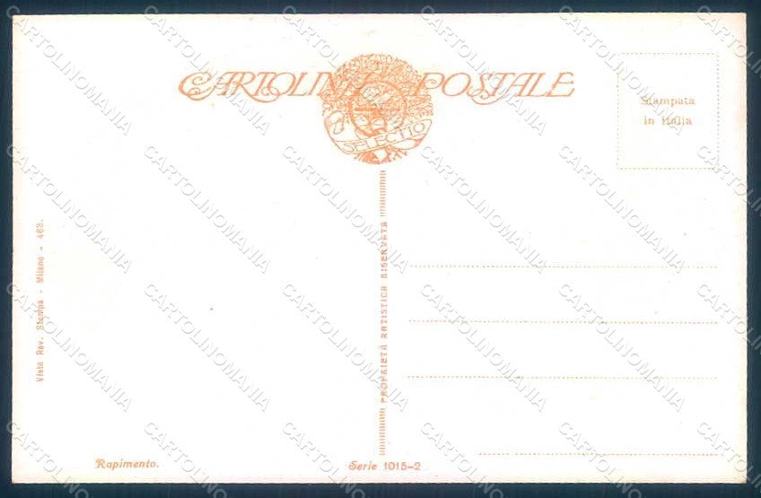 Artist Signed Guerzoni Lady Couple serie 1015-2 postcard HR1115 – retro