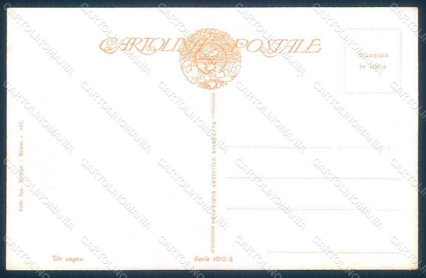 Artist Signed Guerzoni Lady Couple serie 1015-3 postcard HR1116 – retro