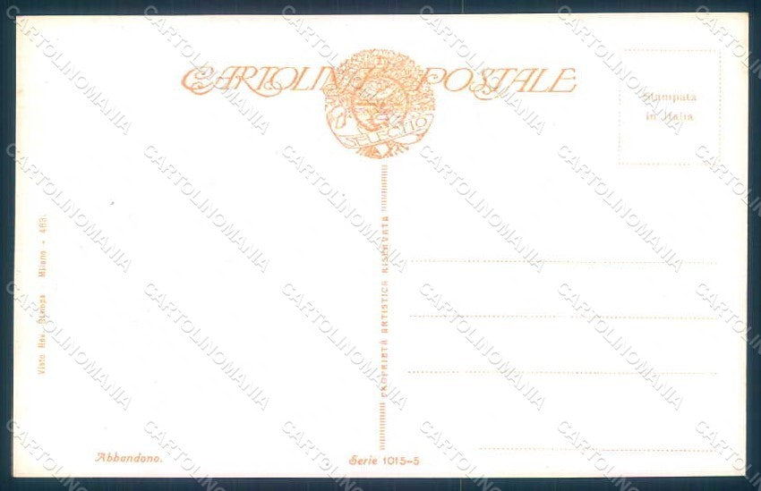 Artist Signed Guerzoni Lady Couple serie 1015-5 postcard HR1118 – retro